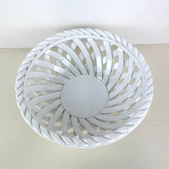 Sandra Lee Ceramic Woven Lattice Bread Bowl - Picture 2 of 6